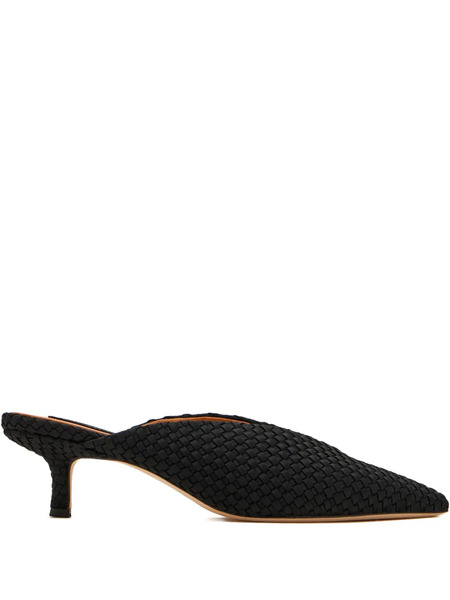  Naghedi Mules Strada Con Tacón - Negro 
