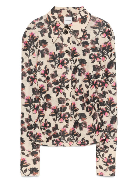  Nanushka Camisa Con Estampado Floral - Neutro 