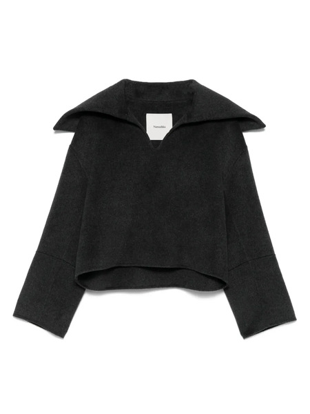  Nanushka Jersey Con Cuello Oversize - Gris 