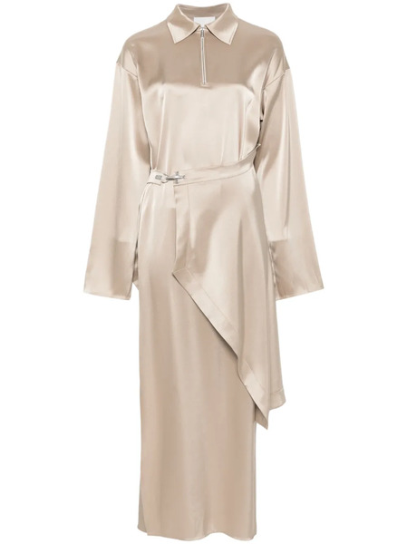  Nanushka Vestido Midi Drapeado - Neutro 