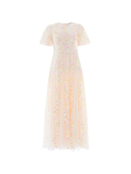  Needle & Thread Confetti Round-neck Maxi Dress - Neutro 