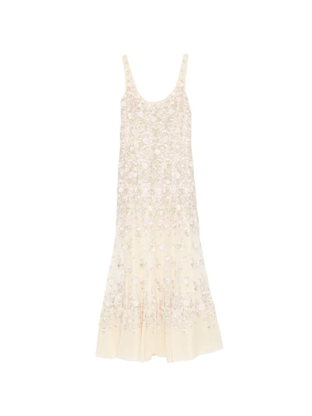  Needle & Thread Vestido Con Bordado Floral - Neutro 