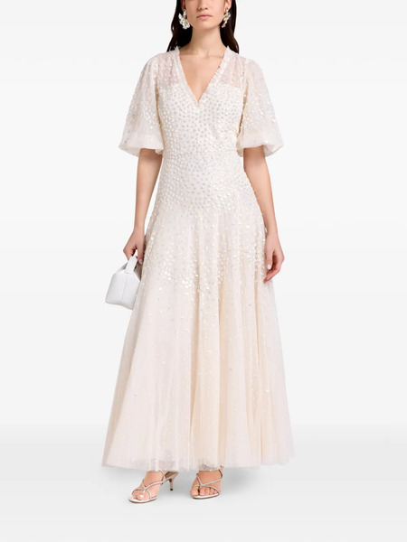  Needle & Thread Vestido Corto Con Apliques - Neutro 
