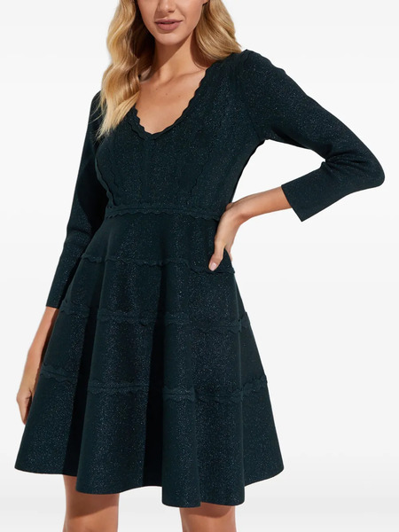  Needle & Thread Vestido Corto Con Cuello En V - Verde 