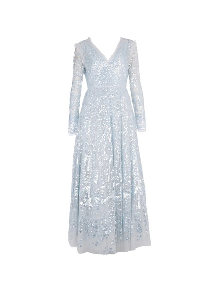  Needle & Thread Vestido De Fiesta Largo Con Lentejuelas - Azul 