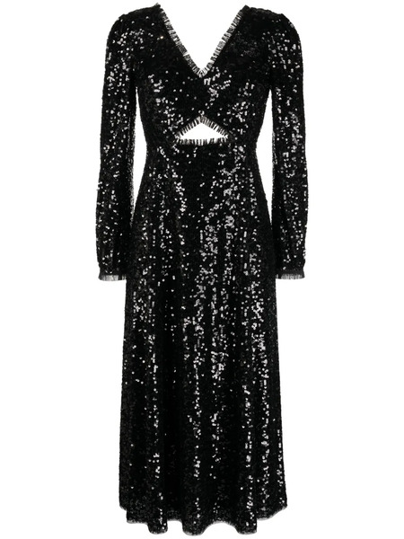  Needle & Thread Vestido Midi Con Lentejuelas - Negro 