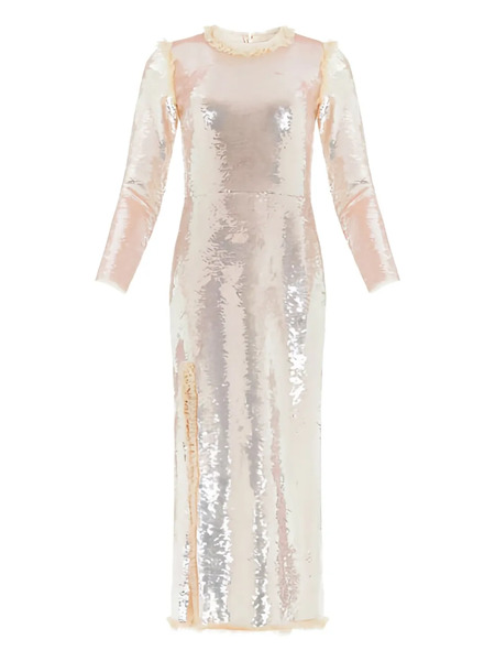  Needle & Thread Vestido Valerie Gloss De Manga Larga - Neutro 