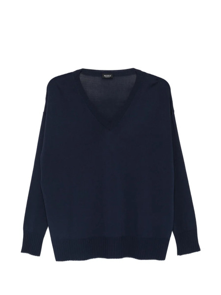  Neera Top Con Cuello En V - Azul 