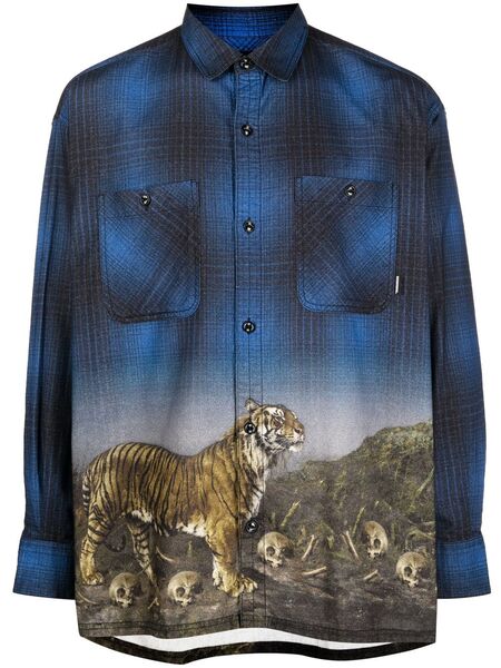  Neighborhood Camisa Con Efecto Visual - Azul 