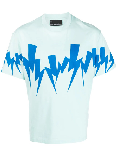  Neil Barrett Camiseta Con Estampado Thunderbolt - Azul 