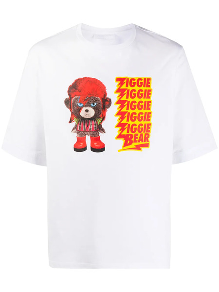  Neil Barrett Camiseta Con Estampado Ziggie Bear - Blanco 