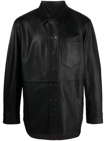  Neil Barrett Chaqueta Con Cuello Italiano - Negro 