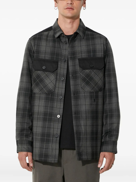  Neil Barrett Sobrecamisa A Cuadros - Gris 