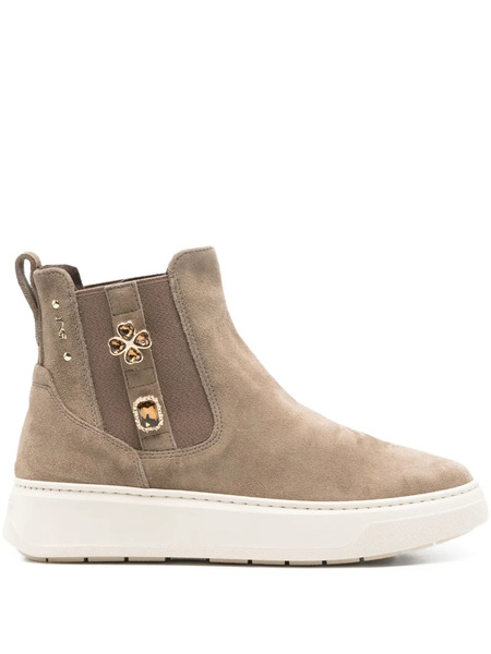  Nero Giardini Botas A Paneles Con Apliques - Neutro 