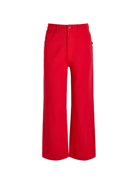  Never Fully Dressed Cropped Wide-leg Jeans - Rojo 