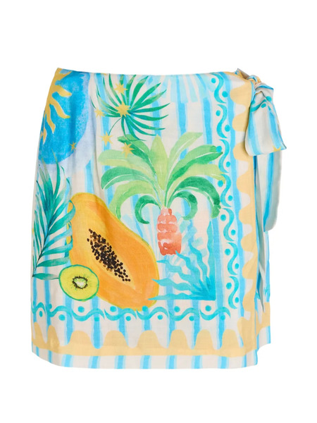  Never Fully Dressed Rio Wrap Mini Skirt - Azul 