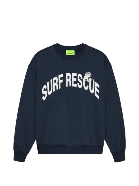  New Amsterdam Sudadera Estampada Con Cuello Redondo - Azul 