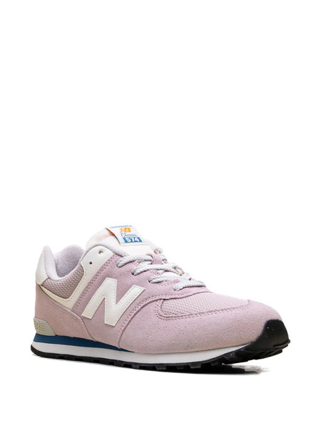  New Balance Kids Zapatillas 574 Con Aplique Del Logo - Rosa 