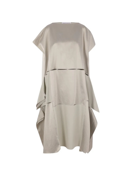  Niccolò Pasqualetti Vestido Drapeado Con Aberturas - Neutro 