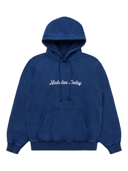  Nicholas Daley Sudadera Con Capucha De Algodón - Azul 