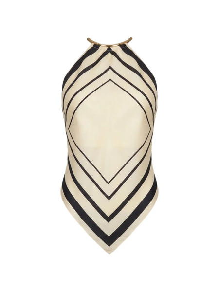  Nicholas Top Skye Con Cuello Halter - Neutro 