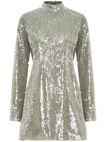  Nicholas Vestido Corto Daphne - Plateado 