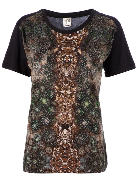  Nico Patterned T-shirt - Negro 