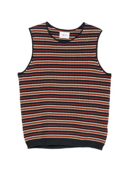  Nn07 Chaleco Bari 6686 A Rayas - Azul 