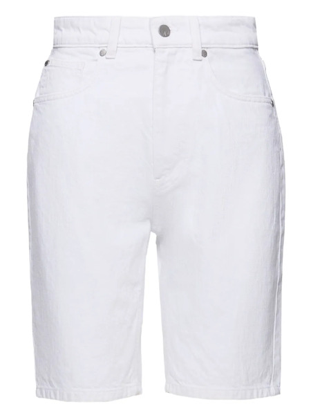  No44 Bermudas Con Parche Del Logo - Blanco 