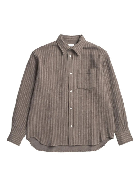  Norse Projects Camisa A Rayas - Marrón 