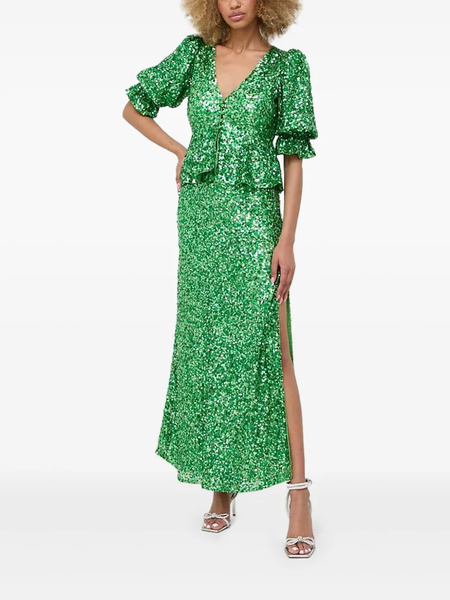  Notes Du Nord Vestido Largo Hillary - Verde 