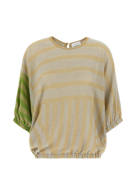  Nude Jersey A Rayas - Neutro 