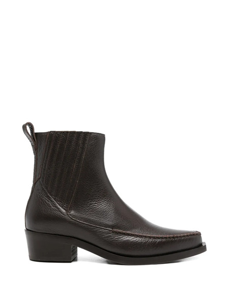  Nullus Botas Chelsea Sobrehiladas - Marrón 