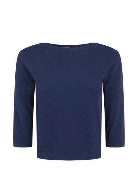  Nuur Top Con Cuello Barco - Azul 