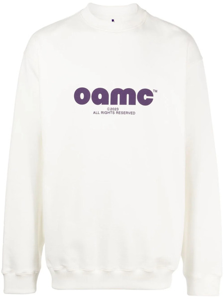  Oamc Sudadera Con Logo Estampado - Blanco 