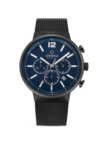  Obaku Classic Mesh-strap 42mm Watch - Azul 