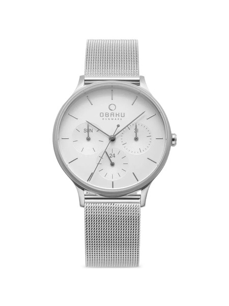  Obaku Reloj Lind Mesh De 34 Mm - Blanco 