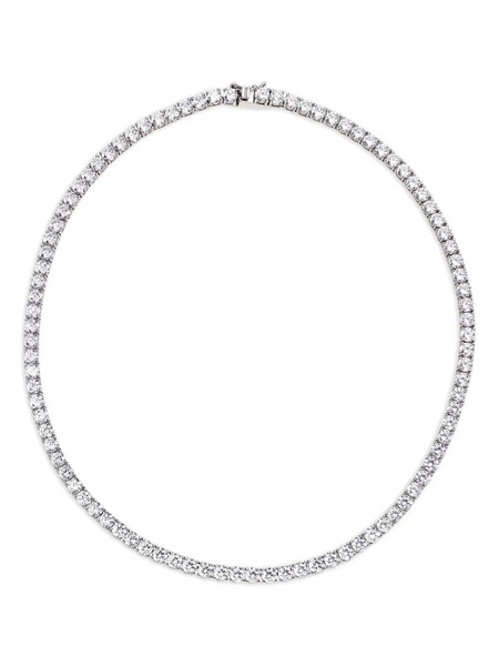  Obsidian Collar De Corte Redondo - Plateado 