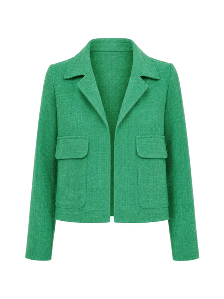  Odeeh Chaqueta Con Bolsillos Con Solapa - Verde 