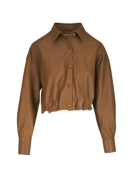  Odeeh Chaqueta Plisada - Marrón 