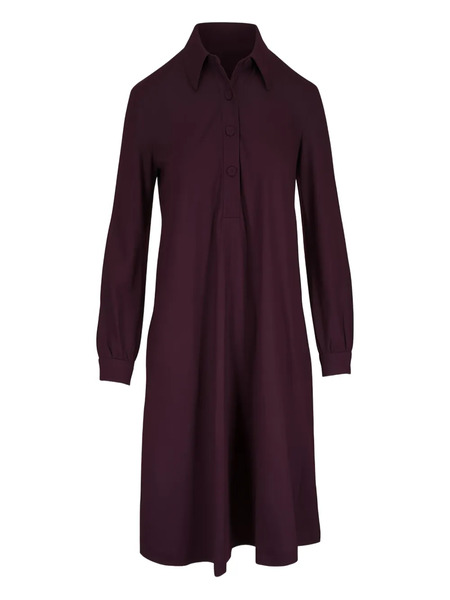  Odeeh Vestido Midi Con Botones En El Frente - Morado 