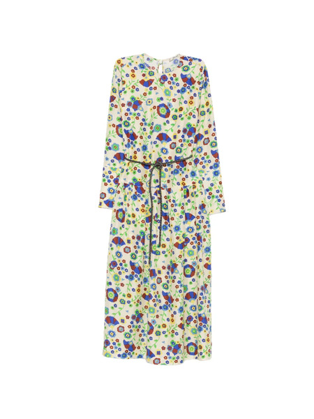  Odeeh Vestido Midi Con Estampado Floral - Neutro 