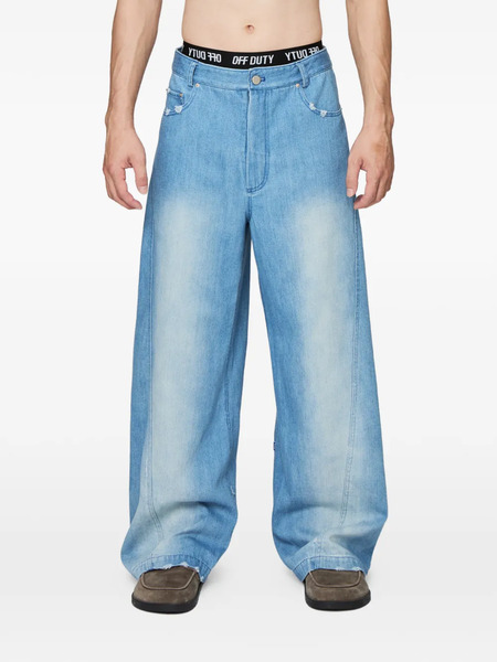  Off Duty Vaqueros Anchos Hume Twist - Azul 
