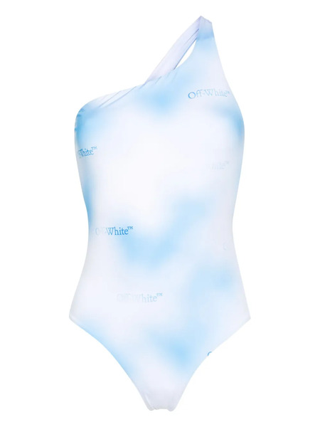  Off-white Bañador Con Logo Y Efecto Sombreado - Azul 
