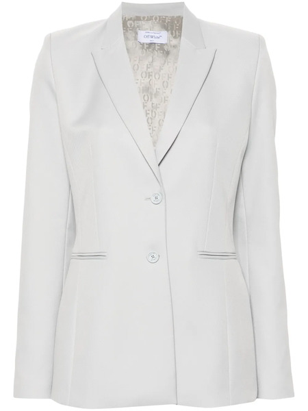  Off-white Blazer Con Botones - Gris 