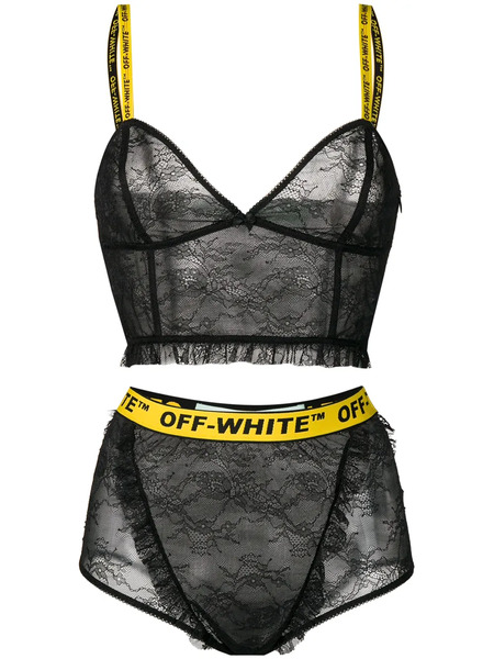  Off-white Body De Dos Piezas - Negro 