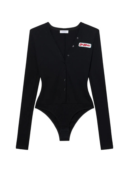  Off-white Body Heavy Jersey Con Botones - Negro 