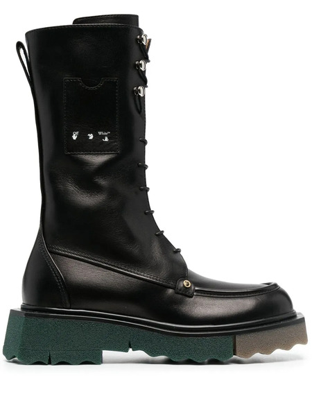  Off-white Botas Militares Sponge - Negro 