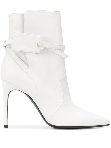  Off-white Botines Con Detalle De Brida - Blanco 