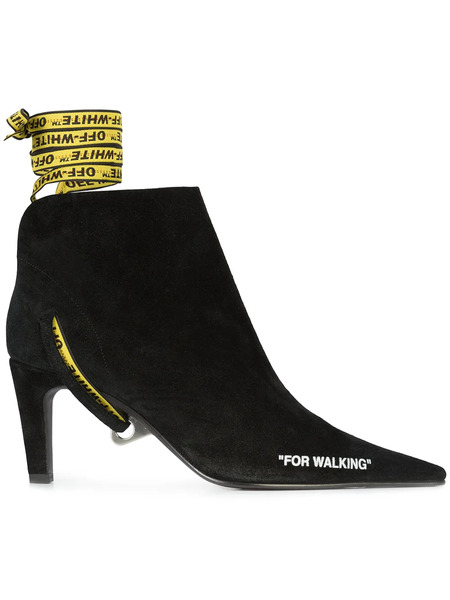  Off-white Botines For Walking - Negro 